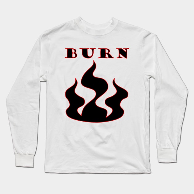 burn Long Sleeve T-Shirt by rclsivcreative